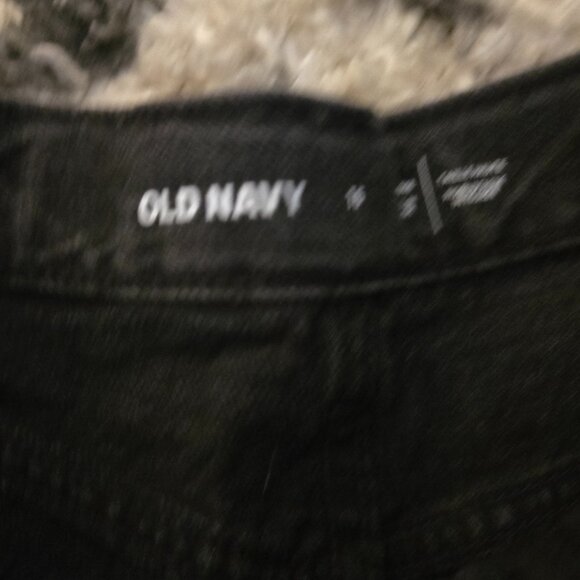 Old Navy Girls Size 16 Washed Black High-Rise Distressed Denim Jean Shorts - Picture 2 of 2